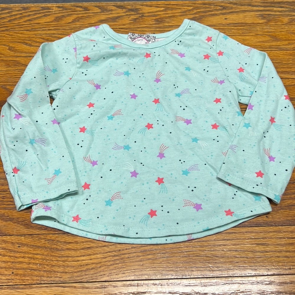 🦄$4 add on🦄OR❤️5/$25❤️ GARANIMALS | L/S turquoise stars top/tee/t-shirt